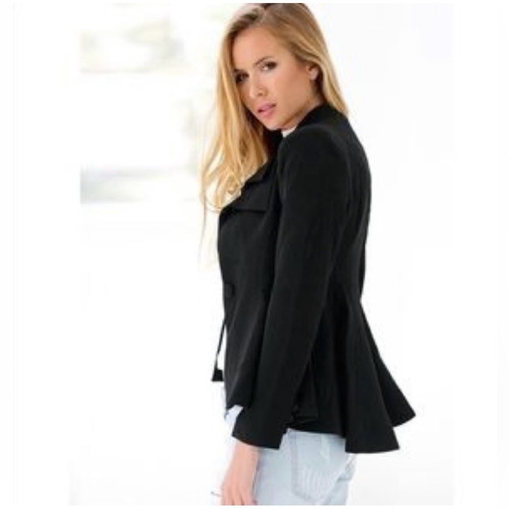 Lookbook Store Peplum Waist Blazer - Picture 5 of 12